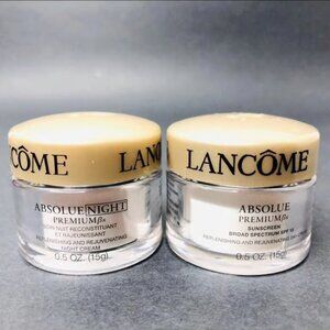 New 2 x Lancome Absolue Day & Night Cream~Travel size 15 ml/0.5 oz/ each